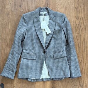 NWT Veronica Beard Adair Peak Lapel Long Back Jacket size 4